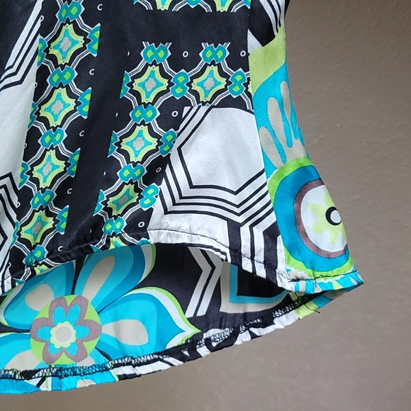 Karen Kane Bell sleeves Silk Blouse - Picture 4 of 5